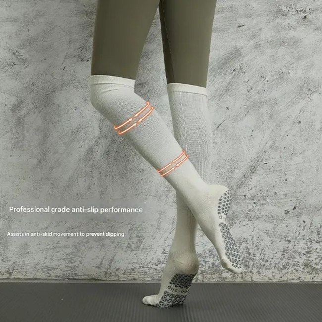 Premium Anti-Slip Knee Yoga Socks for Women& Rsquor; S Pilates