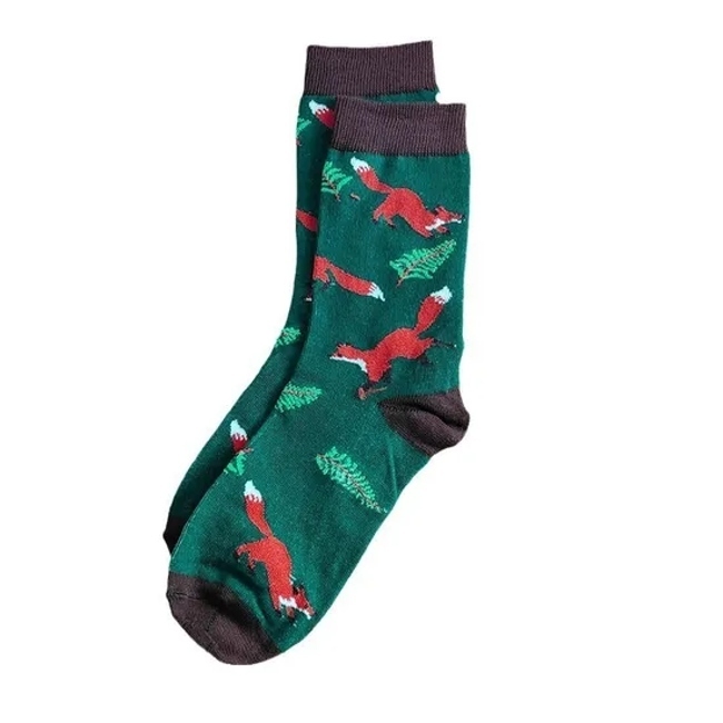 Socks in The Tube European and American Trend Interesting Knitted Men′s and Women′s Socks Cotton Socks Breathable Manufacturers Wholesale