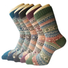 Custom Classic Pattern Winter Warm Thermal Women Crew Wool Socks