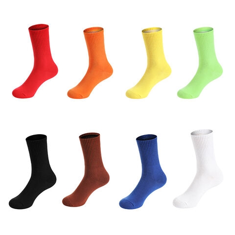 Factory Direct Selling Embroidery Logo Golf Socks Premium Cotton Sports Socks Colorful Men s Golf Socks