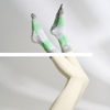 Hot sale Tie dyed mid tube spring&summer anti slip five finger sports socks