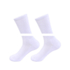 Unisex Cotton Cushion Plain White Black Grey Crew Training Athletic Custom Sports Socks