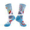 Wholesale High Quality Crew Embroidery Print Compression Socks Designer Soccer Sport Anti Slip Custom Football Grip Socks