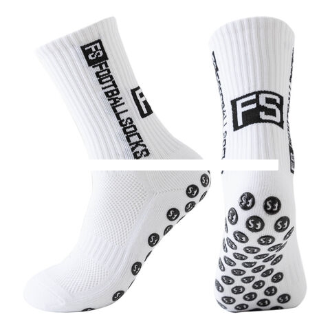FS Football Socks Non Slip Silicone Grip Soccer Socks Men s Breathable Running Sports Socks Crew Towel Socks