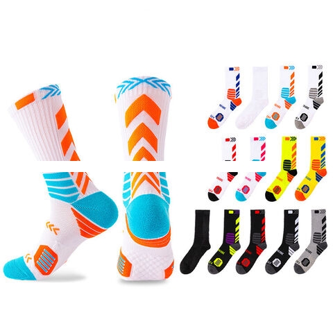Sports socks, Long tube basketball socks men s towel bottom sweat absorbing breathable professional