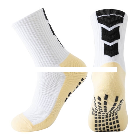 Football Training Socks Towel Sports Socks Crew Non Slip Silicone Grip Socks