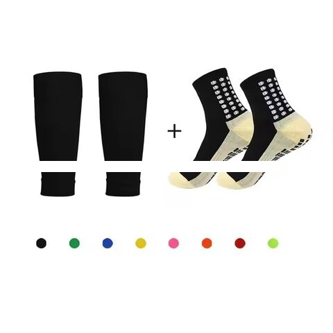Custom Men s Compression Leg Covers Football Sports Sweat Wicking Leg Protection Non Slip Football Training Socks