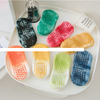 Wholesale Custom Logo Solid Color Mid Calf Cotton Grip Non Slip White Pilates Tie Dry Socks Anti Slip Yoga Socks for Women