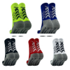 Custom Made Crew Socks for Youth Adults Football Breathable Knitted Striped Design Body Logo All Seasons Free Size Print Pattern