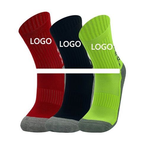 Custom Made Crew Socks for Youth Adults Football Breathable Knitted Striped Design Body Logo All Seasons Free Size Print Pattern