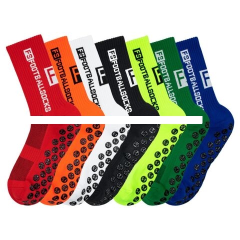 Profession Custom High Quality Nylon And Cotton Grips Logo Sports Socks Outdoor Running Football Men Socks
