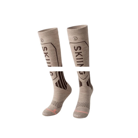 Autumn And Winter Fashion Add Thickness Warm Wool Long Tube Ski Socks Women Compress Sports Socks