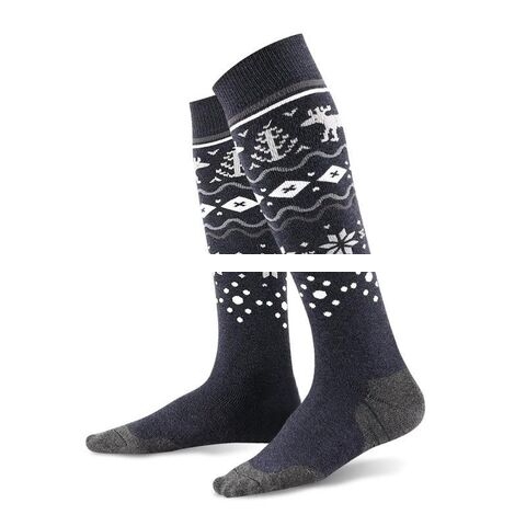 Autumn And Winter Fashion Color Pattern Thickened Warm Ski Socks Custom Color Compression Sports Socks