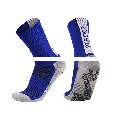 Wholesale Custom Logo Grip Socks for Athlete Breathable Crew Socks Anti slip Football Socks Summer