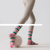 Factory stock in mid tube yoga socks non slip breathable high elastic cotton new five finger socks striped Pilates socks women