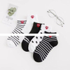 Striped Spot Style Knitting Breathable Cute Solid Colour Crew Women s Socks Sports Socks For Home Office