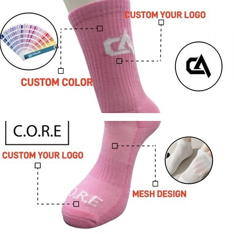 No MOQ Custom Socks Embroidery your logo or deign socks High Quality individuality Sport Yoga Pilates socks