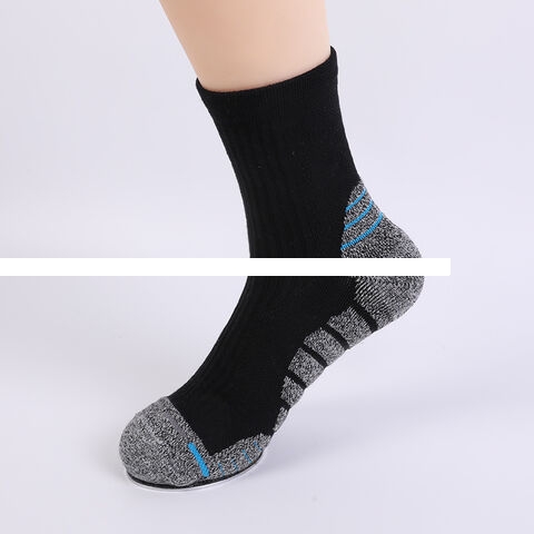 Wholesale High Quality Purecotton Black Unisex Crew Custom Logo Design Bicycle Cycling Sports Socks