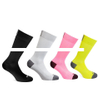 Factory Support Colourful Breathable Unisex Crew Custom Logo Pure Cotton Cycling Knitting Sports Socks