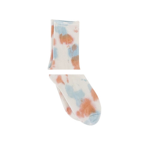 Spring And Summer Pure Color Simple Cotton Socks Men s And Women s Breathable Sports Socks Tie Dye Socks