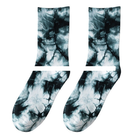 Factory Direct Sales Summer Tide Brand Tie Dye Men s Cotton Socks Breathable Sports Socks Custom Design Socks Wholesale