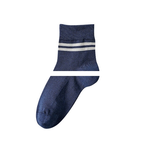 Men s autumn and winter socks odorproof parallel bars non pilling cotton socks