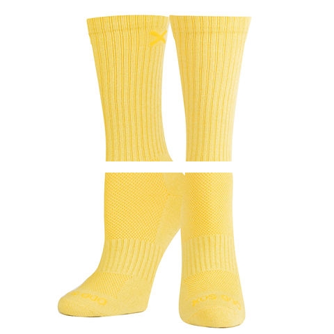 Women s Solid Cotton Crew Socks