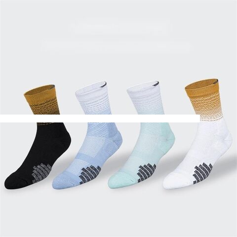 Hot sale Minimalist basketball gradient sports socks exercise workout running