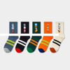 Wholesale Fashion Men Sport Socks High Quality Cotton Jacquard Design Support Custom Logo Socks