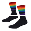 Colourful Heavy Cotton Running Sports Custom Jacquard Printing Logo Unisex Cycling Sports Socks