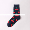 Men s long socks printed black sports Xinjiang cotton socks