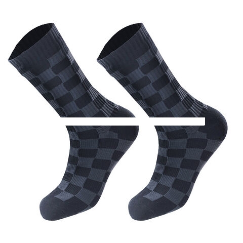 Hot Black White Check Waterproof Socks Non slip Waterproof Sports Custom Design Socks Beach Diving Socks