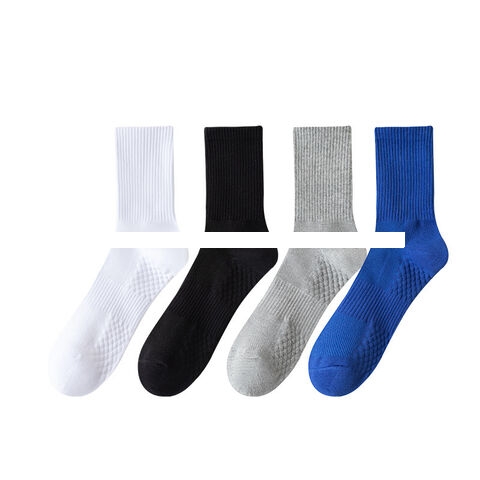 Men s Summer Short Tube Sports Socks Men Quickly Dry Thin Mesh Breathable Towel bottom Tube socks