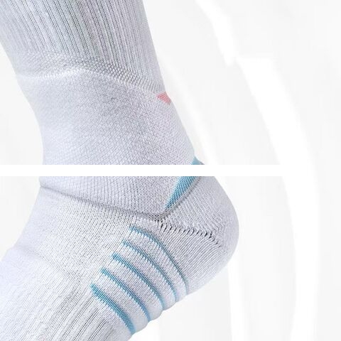 Customize Knitted Embroidered Design Men Cycling Cotton Compression Basketball Elites Crew Custom Logo Sport Socks