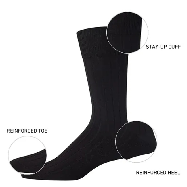 Cotton Men Business Brand Premium Quality Dress Gym Sports Office Breathable Sweat-Absorbent Design Custom Socks