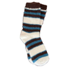 Autumn and Winter Soft Plush Socks Mink Vintage Color Blocking Stripe Couple MID-Calf Socks Thickened Niche Padded Socks