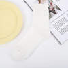 Socks Women′s Solid Color Bubble Mouth Twisted Dark Flower Socks Student Japanese Sweet Stacked Socks MID-Calf Socks