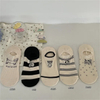 New Ok Dog Embroidery Boat Socks Non-Drop Heel Summer Women′s Breathable Short Socks College Style Casual Cotton Socks
