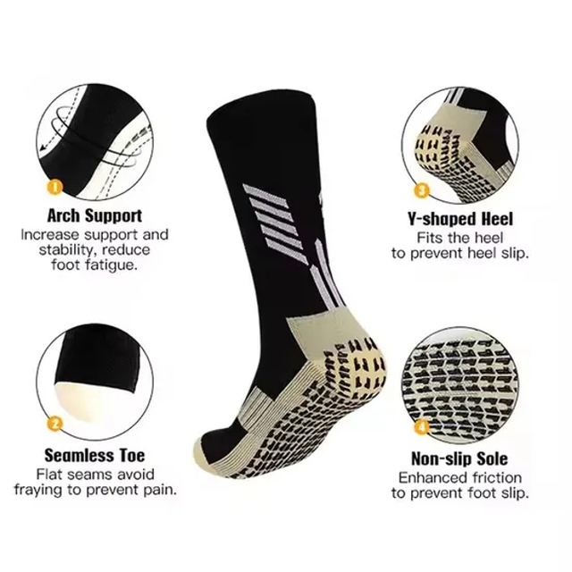 Custom Logo Cotton Non Slip Silicone Socks Indoor Fitness Women Sport Grip Pilates Yoga Anti Slip Socks