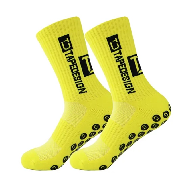 Adhesive Football Socks for Men′s Training Non Slip MID Tube Socks, Men′s Thickened Towel Bottom Professional Sports Socks