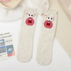 Winter Rolled Edge Short Socks Cute Socks Women Fresh Winter Wooden Ear Edge Female Socks Student Socks