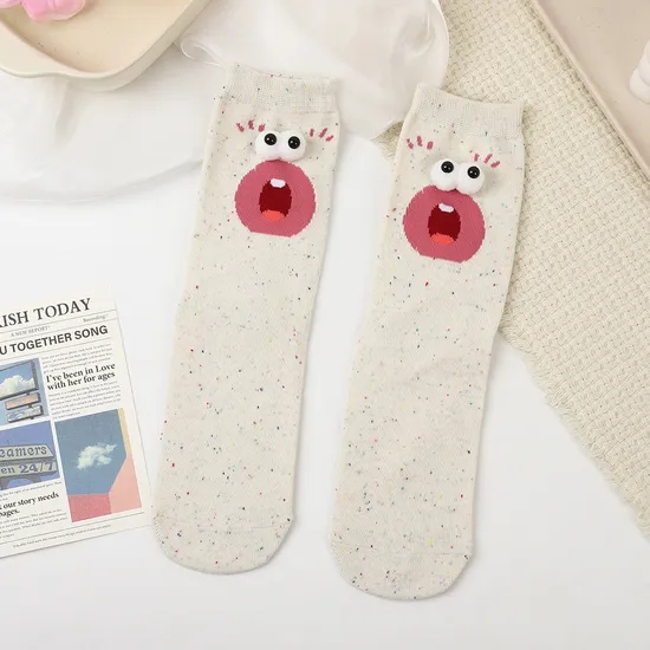 Winter Rolled Edge Short Socks Cute Socks Women Fresh Winter Wooden Ear Edge Female Socks Student Socks
