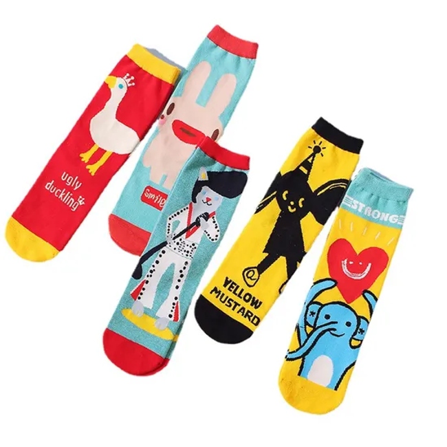 King of Song Series Socks Girls New Illustration Literature MID-Calf Socks Summer Sweat Breathable Socks