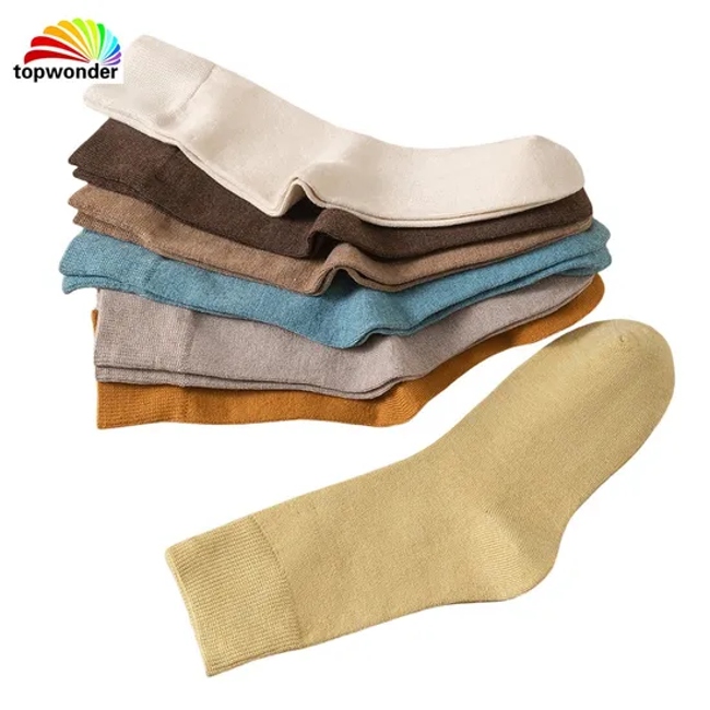 Customize and Wholesale Winter Single Melange Color Wool Crew Sock in Many Color and Sizes