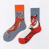 Wholesale Funny Crazy Designer Socks Cool Funky Fashion Custom Logo Cotton Novelty Socks Fancy Sox Tube Crew Happy Dress Socks