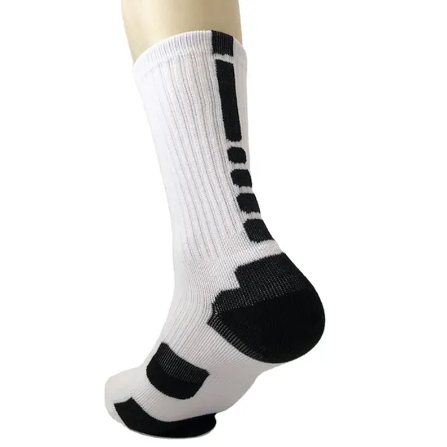 Free Sample Colorful Sports Men′s Socks Custom Logo Ribbed Cotton Socks Basketball Sports Men′s Children′s Socks