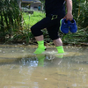Nylon + Cotton + Waterproof Membrane Long Waterproof Socks for Outdoor Play