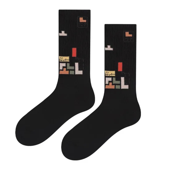 Wholesale Men′ S All-Cotton Trend Long-Tube Sports Socks
