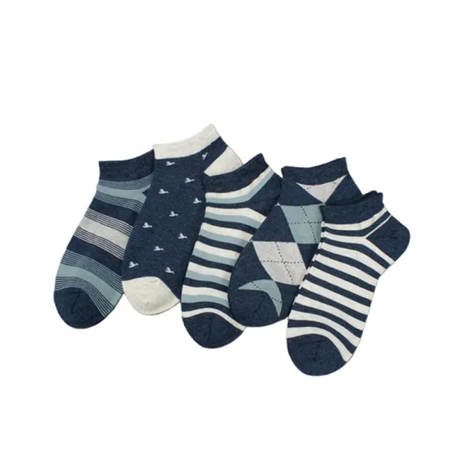 Summer Anti Bacterial Mens Colorful Marl Short Basic Casual Breathable Cool Cotton Stripe Argyle Trainer Liner Socks