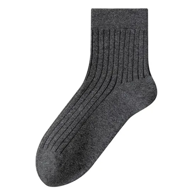 Men Office Wear Socks Only Cotton Men Men Formal Socks Business Casual Black White Gray Simple Short Tube Pure Cotton Socks